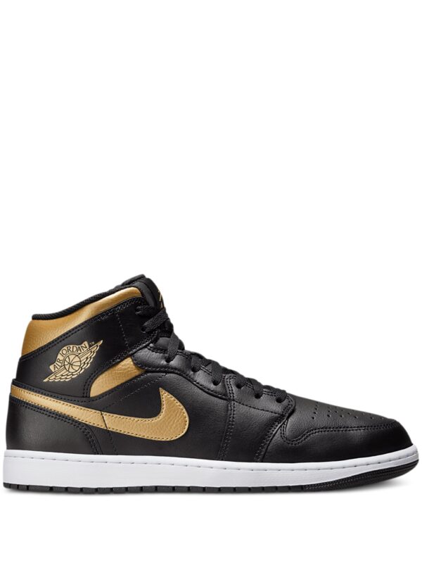 Jordan Air Jordan 1 Mid "Black/White/Metallic Gold"