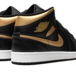 Jordan Air Jordan 1 Mid "Black/White/Metallic Gold" - Image 3