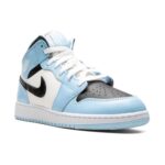 [Grade school] Air Jordan 1 Mid GS "Ice Blue" Sneaker - Image 2