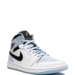 Air Jordan 1 Mid SE "White/Ice Blue-Black" - Image 2