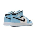 [Grade school] Air Jordan 1 Mid GS "Ice Blue" Sneaker - Image 3